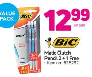 Bic Matic Clutch Pencil 2+1 Free-Per Pack