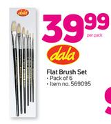 Dala Flat Brush Set Pack Of 6-Per Pack