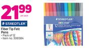 Staedtler Fiber Tip Felt Pens Pack Of 12-Per Pack