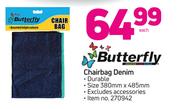 Butterfly Chairbag Denim-Each
