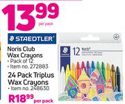 Staedtler Triplus Wax Crayons Pack Of 24-Per Pack