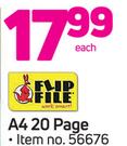 Flip File A4 20 Page-Each
