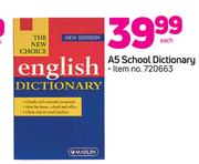 A5 School Dictionary-Each
