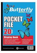 Butterfly A4 30 Page Pocket File-Each