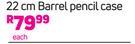 Hello Kitty 22cm Barrel Pencil Case-Each