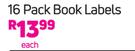 Avengers 16 Pack Book Labels-Each