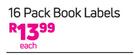 Frozen 16 Pack Book Labels-Each