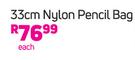 Moji 33cm Nylon Pencil Bag-Each