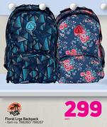 Island Club Floral Large Backpack-Each