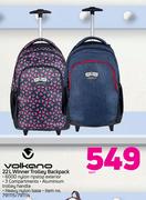 Volkano 22Ltr Winner Trolley Backpack-Each