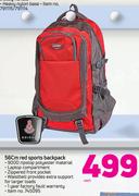 Edison 56cm Red Sports Backpack-Each