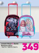 Jurrasic World Or Barbie Backpack 40cm-Each