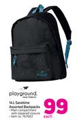Playground 14Ltr Savetime Assorted Backpacks-Each