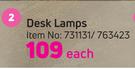 Desk Lamps-Each