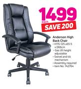 Anderson High Back Chair-Each