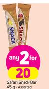 Safari Snack Bar Assorted-2 x 45g
