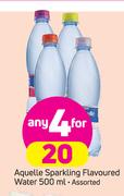 Aquelle Sparkling Flavoured Water Assorted-4 x 500ml