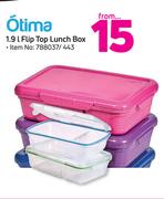 Ottimo 1.9Ltr Flip Top Lunch Box