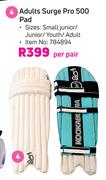Kookaburra Adults Surge Pro 500 Pad-Per Pair