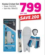 Kookaburra Kooka Cricket Set Sizes 3/4/5/6-Per Set