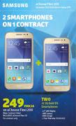 Samsung Galaxy J2 3G Gold DS Smartphones(2 Nos)-On uChoose Flexi 200 
