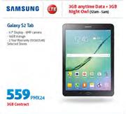 Samsung Galaxy S2 Tab LTE-On 3GB Contract