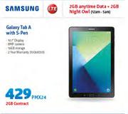 Samsung Galaxy Tab A With S Pen LTE-On 2GB Contract