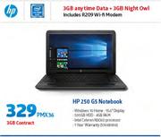HP 250 G5 Notebook-On 3GB Contract Including R209 WiFi Modem