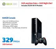 Xbox 360 500GB Console-On 5GB Contract Including R209 WiFi Modem