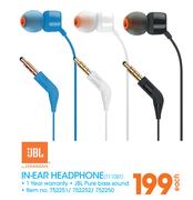 JBL In Ear Headphone 1110BT-Each