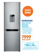 Samsung 309Ltr Silver Fridge/ Freezer RB29HWR3DSA U
