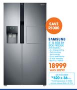 Samsung 511Ltr Side By Side Fridge RS51K5680SL