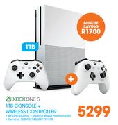 Xbox Ones 1TB Console + Wireless Controller