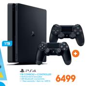PS4 1TB Console + Controller 