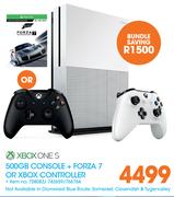 Xbox Ones 500GB Console + Forza 7 Or Obox Controller