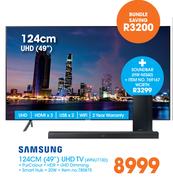 Samsung 124cm(49") UHD TV(49NU7100)+Soundbar(HW-M360)