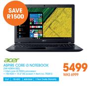 Acer 15.6" Aspire Core i3 Notebook(NX H2BEA 002)