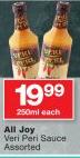All Joy veri Peri Sauce-250ml Each