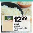 Meze Grated Parmesan-40g Each