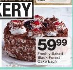 Freshly Baked Black Forest Cake-Each
