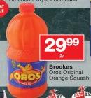 Brookes Oros Original Orange Squash-2Ltr