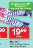 Sta-Soft Fabric Conditioner Assorted(Excluding Aroma Therapy & Sensation Range)-500ml Each