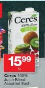 Ceres 100% Juice Blend Assorted-1Ltr Each