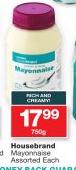 Housebrand Mayonaise Assorted-750g