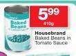 Housebrand Baked Beans In Tomato Sauce-410g