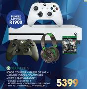 Xbox One S 500GB Console+Gears Of War 4+Armed Forces Controller+Turtle Beach Headset