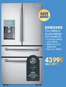 Samsung 791Ltr French Door Fridge RF31FMESBSLFA