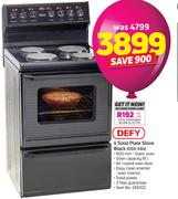 Defy 4 Solid Plate Stove Black DSS-494