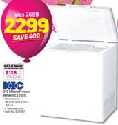 KIC 210L Chest Freezer White KCG 210 1