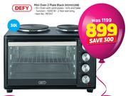 Defy Mini Oven 2 Plate Black MOH9328B